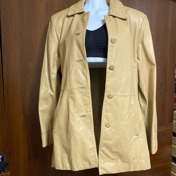 Danier Geniune Leather Jacket - Camel Colour - Picture 1 of 8